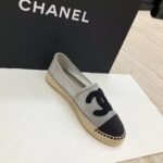 Chanel Espadrilles Grey/Black For Women, Women's Shoes G29762 - Image 10