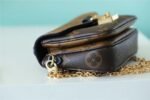 Louis Vuitton Micro Metis Pochette Shoulder Bag 5.5in/ 14cm Brown Monogram Canvas Gold Hardware For Women M81267 - Image 6