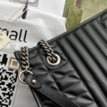 Gucci GG Marmont Small Tote Bag Black 681483 UM8BN 1000 - Image 5