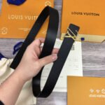 Louis Vuitton LV Malletier Belt Epi Gold Toned Hardware LV Women Belt  - Image 4