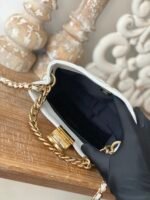 Chanel Small Hobo Bag Gold Hardware White - Image 10