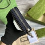 Gucci Ophidia GG Zip Around Wallet Beige With Red and Dark Blue Stripes With Silver Hardware For Men 8in/19cm GG - Image 8