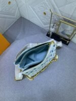 Louis Vuitton Coussin PM Shoulder Bag 7.5in/ 26cm White And Blue Gold Hardware For Women M11225 - Image 4