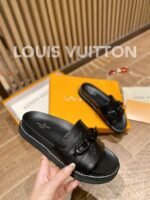 Louis Vuitton LV Sunset Flat Comfort Mule Black For Women LV - Image 7
