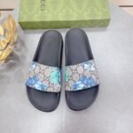 Gucci Men's Slides Bloom Print Blue For Men 408508 G2200 - Image 8