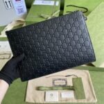 Gucci GG Embossed Pouch Black GG Embossed - Image 8