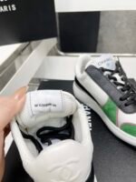 Chanel Sneakers White/Green For Women, Women's Shoes - Image 8