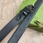 Gucci Signature  Belt Black , Gucci Belt 411924 CWC1N 1000 - Image 2