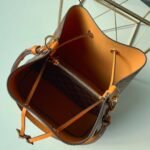 Louis Vuitton NeoNoe MM Bucket Bag Damier Ebene Canvas Safran Yellow N40213 - Image 7