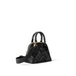 Louis Vuitton Alma BB Top Handle Bag 9.6in/ 24.5cm Black Gold Hardware For Women M59793 - Image 3