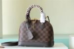 Louis Vuitton Alma BB Top Handle Bag 9.3in/ 23.6cm Brown Gold Hardware For Women - Image 10