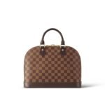 Louis Vuitton Alma PM Top Handle Bag 12.6in/ 32cm Brown Gold Hardware For Women N53151 - Image 3