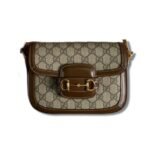 Gucci Horsebit 1955 GG Mini Bag Beige For Women, Women's Bags 8in/21cm GG