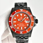 Rolex Watch Blaken Daytona Submariner Orange Dial And Orange Bezel Edition 40mm - Image 3