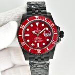 Rolex Watch Blaken Daytona Submariner Red Dial And Red Bezel Edition 40mm - Image 3