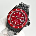 Rolex Watch Blaken Daytona Submariner Red Dial And Red Bezel Edition 40mm - Image 4
