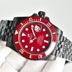 Rolex Watch Blaken Daytona Submariner Red Dial And Red Bezel Edition 40mm - Image 6