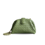Bottega Veneta Lauren 1980 Small Crossbody Bag 10.6in/ 27cm Matcha Gold Hardware For Women