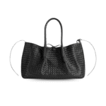 Bottega Veneta Pinacoteca Medium Top Handle Bag 16.9in/ 43cm Black Gold Hardware For Women 817166V5AG11206