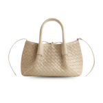 Bottega Veneta Pinacoteca Small Top Handle Bag 9.4in/ 24cm Ecru Gold Hardware For Women 819004V5AG19631