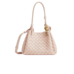 Bottega Veneta Parachute Small Shoulder Bag 7.9in/ 20cm Cameo Gold Hardware For Women 796569VCPPT6817