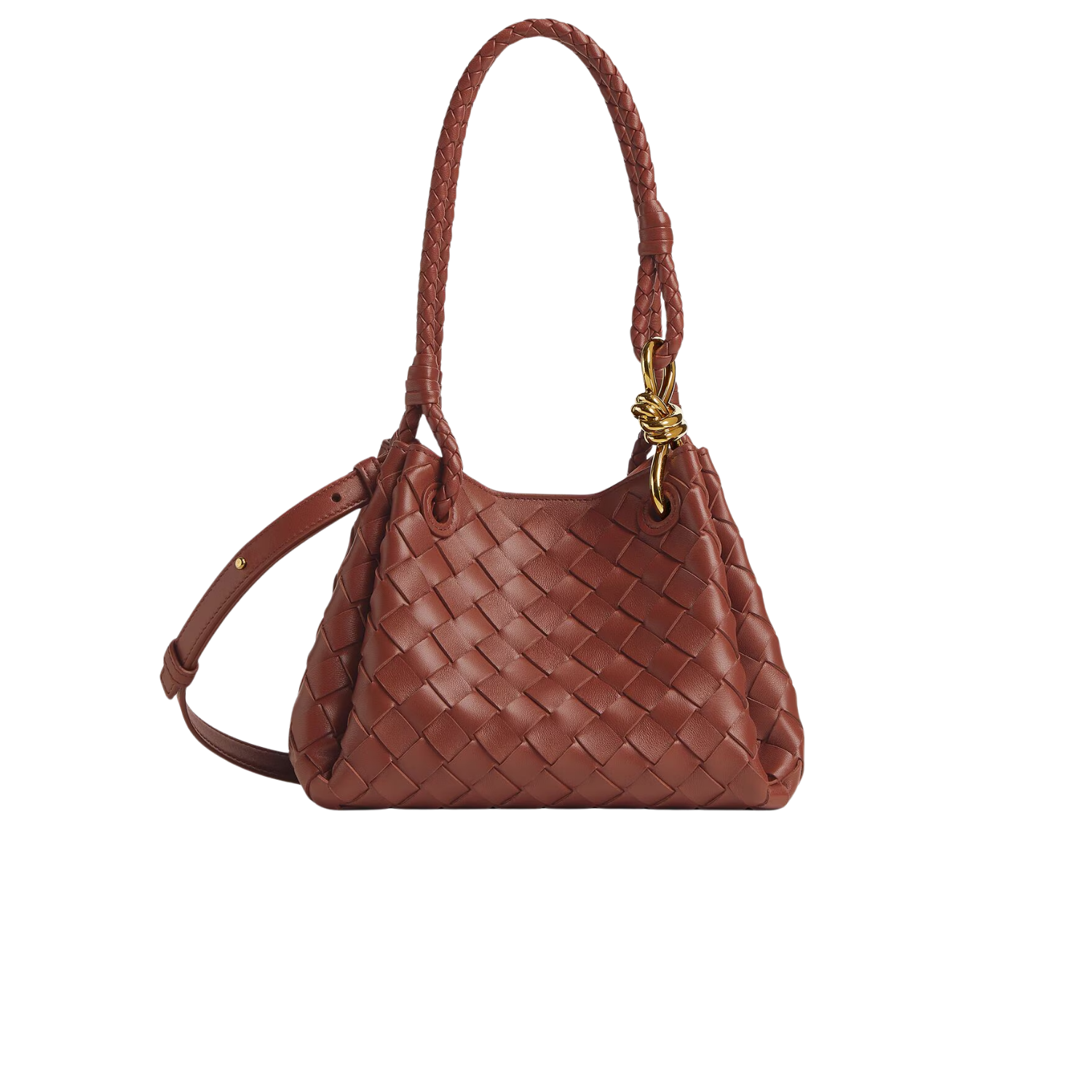 Bottega-Veneta-Small-Parachute-Shoulder-Bag-7.9in-20cm-Sapele-Gold-Hardware-For-Women-796569VCPPT2506.png Bottega Veneta Parachute Small Shoulder Bag 7.9in/ 20cm Sapele Gold Hardware For Women 796569VCPPT2506 - Image 1