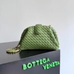 Bottega Veneta Lauren 1980 Small Crossbody Bag 10.6in/ 27cm Matcha Gold Hardware For Women - Image 2