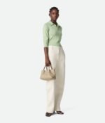 Bottega Veneta Pinacoteca Small Top Handle Bag 9.4in/ 24cm Ecru Gold Hardware For Women 819004V5AG19631 - Image 3