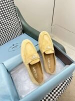 Prada Brushed Loafers Beige For Women - Image 6