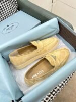Prada Brushed Loafers Beige For Women - Image 2