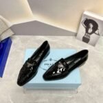Prada Patent Loafers Black For Women - Image 4