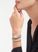 Bvlgari Serpenti Tubogas Watch 35mm White Dial Rose Gold And Silver Toned For Women 102237 - Image 2