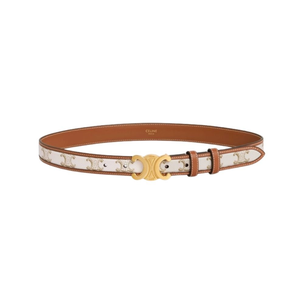 xr:d:DAF4z7b0LQY:81,j:1920073843636835882,t:24010504 Celine Medium Triomphe Belt For Women- 45B422AES.01BC - Image 1