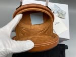 [True-to-ORIGINAL] Celine Oval Minaudiere Cuir Triomphe Brown For Women 6in/11.5cm - 198613DU6.04LU - Image 5