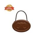 [True-to-ORIGINAL] Celine Oval Minaudiere Cuir Triomphe Brown For Women 6in/11.5cm - 198613DU6.04LU