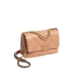 Chanel 19 Crossbody Bag 10.1in/ 26cm Dark Beige Gold Hardware For Women AS1160 B04852 NZG77 - Image 3