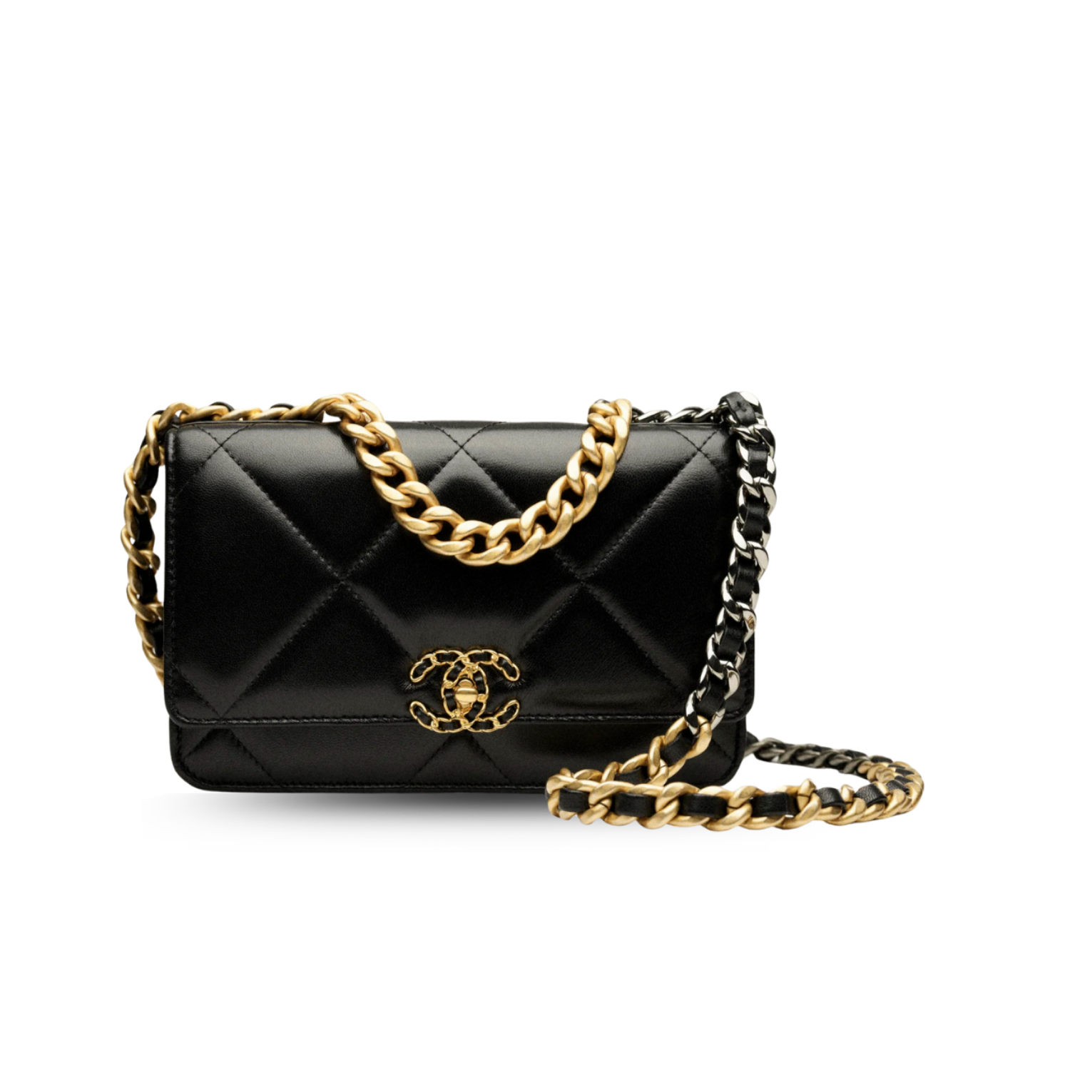 Chanel-19-Wallet-On-Chain-Crossbody-Bag-7.5in-19cm-Black-Gold-Hardware-For-Women-AP3267-B04852-94305-1-1.png Chanel 19 Wallet On Chain Crossbody Bag 7.5in/ 19cm Black Gold Hardware For Women AP3267 B04852 94305 - Image 1