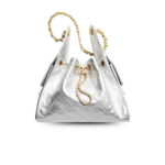 Chanel 25 Small Shoulder Bag 10.2in/ 26cm Silvery Gold Hardware For Women AS5293 B20405 NZV67