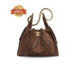 [True-to-ORIGINAL] Chanel 25 Small Handbag Dark Brown For Women 10.2in/26cm AS5293-B18799-U3950