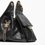 Chanel 25 Small Shoulder Bag 10.2in/ 26cm Black Gold Hardware For Women AS5293 B20304 94305 - Image 4