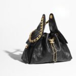 Chanel 25 Small Shoulder Bag 10.2in/ 26cm Black Gold Hardware For Women AS5293 B20304 94305 - Image 5