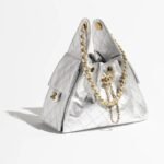 Chanel 25 Small Shoulder Bag 10.2in/ 26cm Silvery Gold Hardware For Women AS5293 B20405 NZV67 - Image 3