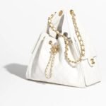 Chanel 25 Small Shoulder Bag 10.2in/ 26cm White Gold Hardware For Women AS5293 B20304 10601 - Image 4