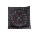 Chanel 25C Coco Square Scarf Black For Women 35.4in/90cm