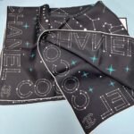 Chanel 25C Coco Square Scarf Black For Women 35.4in/90cm - Image 3