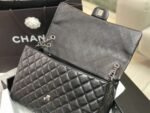 Chanel Classic Maxi Jumbo XL Crossbody Bag 13.8in/ 35cm Black Silver Hardware For Women - Image 7