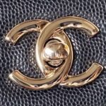 Chanel Airport Crossbody Bag 15in/ 38cm Black Gold Hardware For Women - Image 8