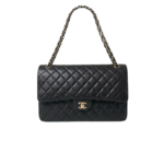 Chanel Airport Crossbody Bag 15in/ 38cm Black Gold Hardware For Women