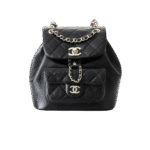 Chanel Backpack 7in/ 18cm Black Gold Hardware For Women