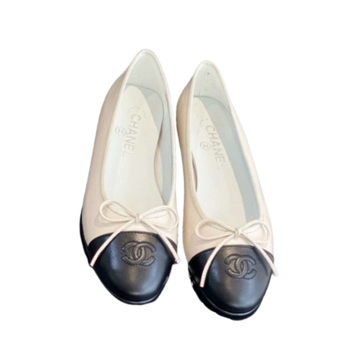 Chanel-Ballet-Flats-1-18-1.jpg Chanel Ballet Flats White For Women - Image 1